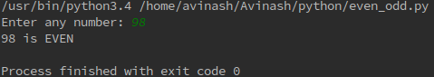 Python Program to check even number