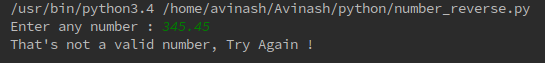 Python program to find reverse of a number
