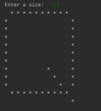 Python Program to print pattern of Letter Q