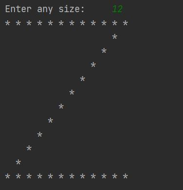 Python Program to print pattern of Letter Z