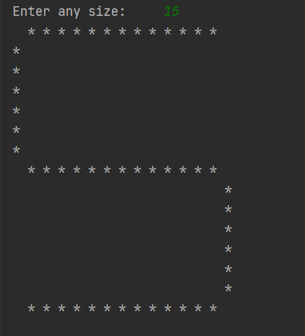 Python Program to print pattern of letter S