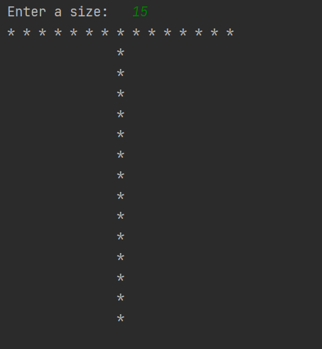 Python Program to print pattern of Letter T