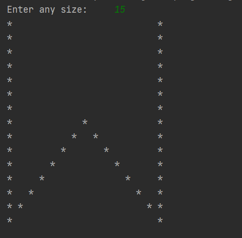 Python Program to print pattern of letter W