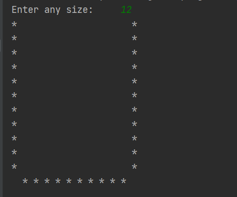 Python Program to print pattern of Letter U