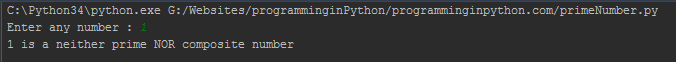 Python Program to find prime or composite number