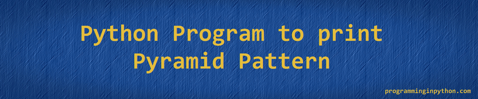 Python Program to print pattern of letter C - Programming In Python