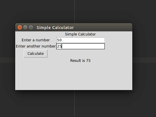 A simple python GUI calculator using TKInter