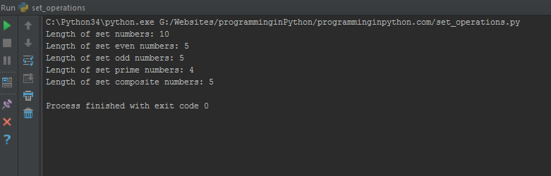 Set Operations in Python